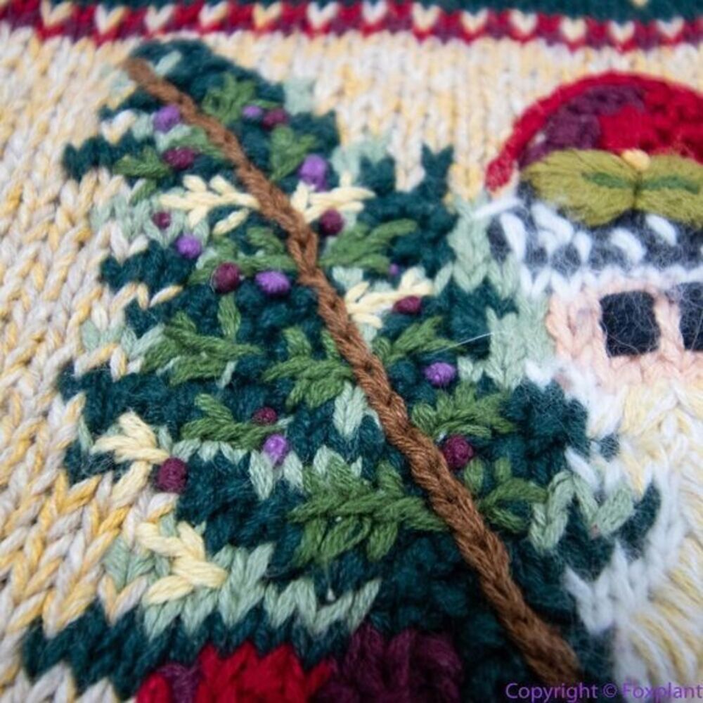 Vintage BonWorth Christmas ugly sweater,‎ 3D, Santa Clause, cardinal, M - Picture 14 of 16